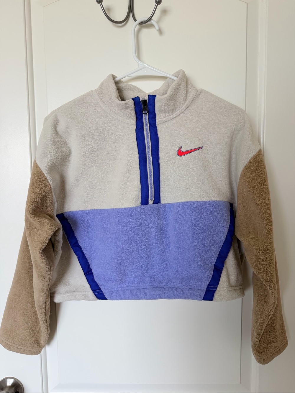 Nike Retro Style Cropped Fleece Pullover